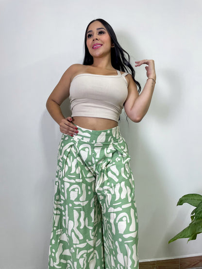 PANTALON  PALAZZO ALEXA  ESTAMPADO ✨