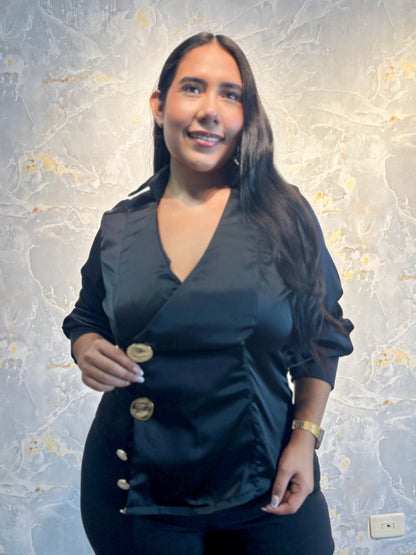 BLUSA ROBERTA SATÍN PREMIUM - Elegancia que Enamora 🌟